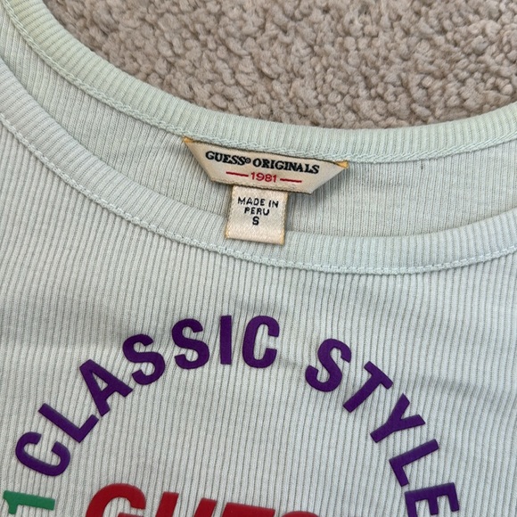 GUESS Cropped Tank Top - Picture 2 of 2